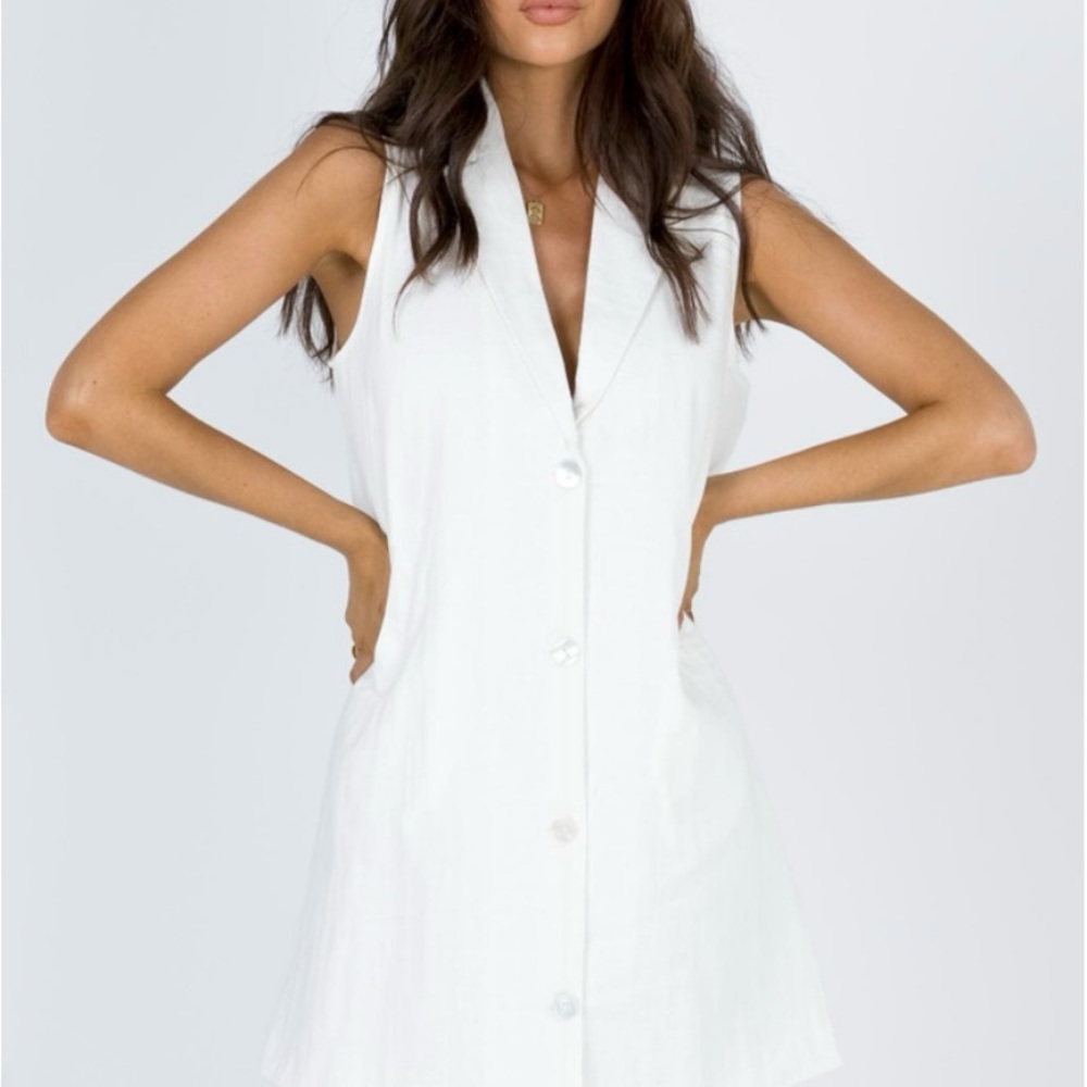 Princess Polly Bateman Mini Dress Classic Collar